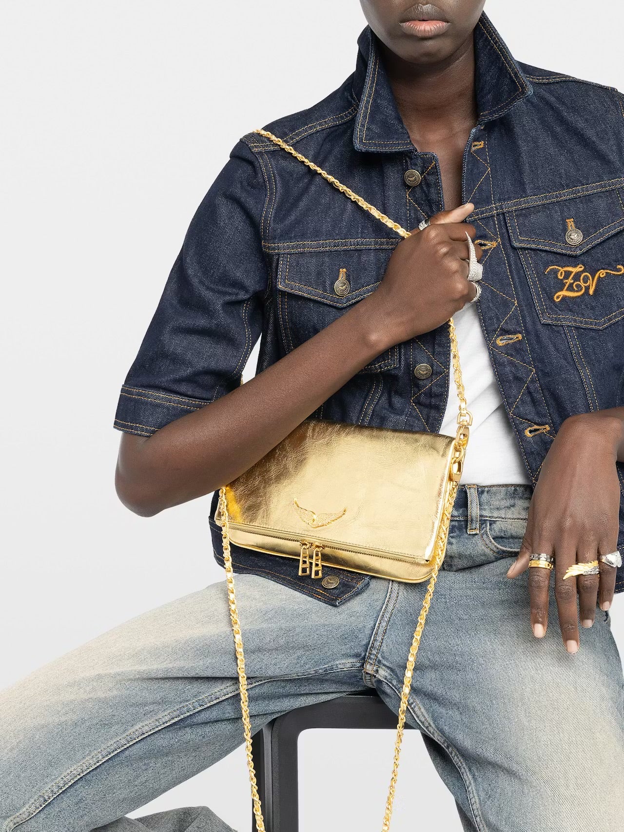 POCHETTE VOLTAIRE DORÉE