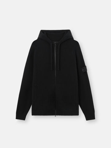 ZIP CACHEMIRE NOIR STONE