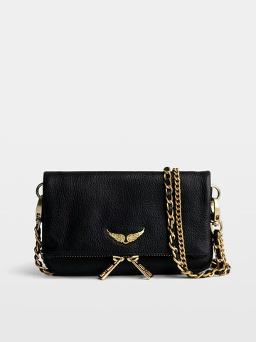 POCHETTE VOLTAIRE NOIR/OR
