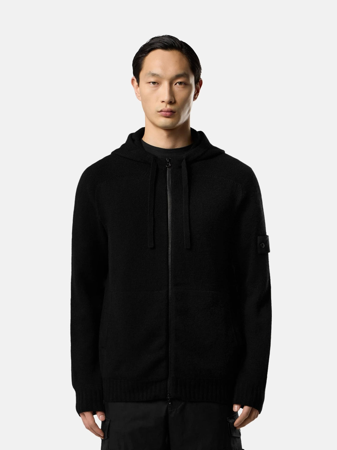 ZIP CACHEMIRE NOIR STONE