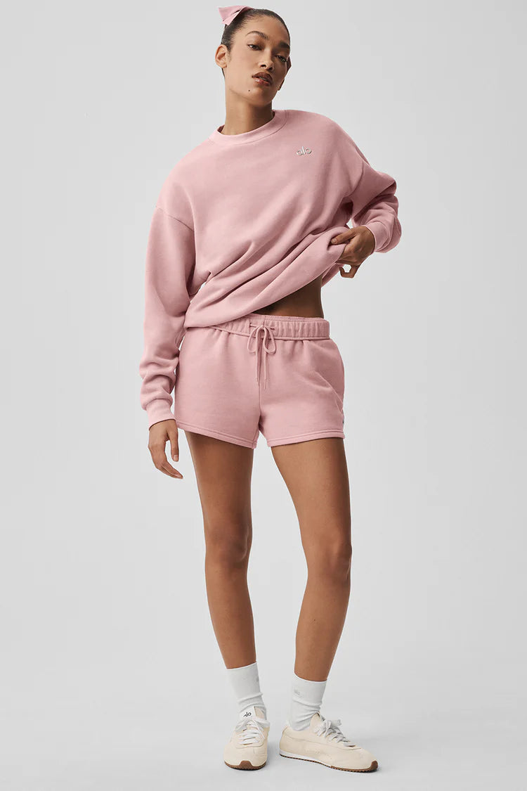 PULL COL RAS-DU-COU ROSE